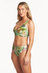 Sea Level Lost Paradise Cross Front Multifit Bra